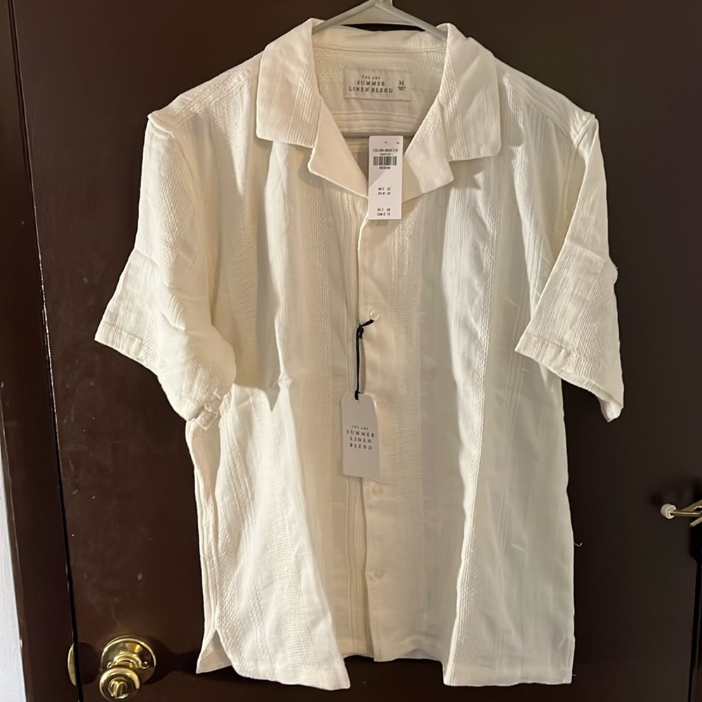 Abercrombie & fitch linen button down medium